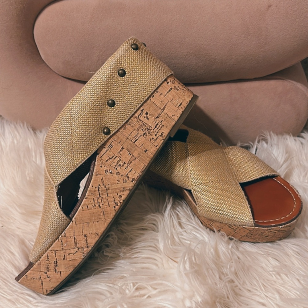 Madeline Metallic Mules- Size 9